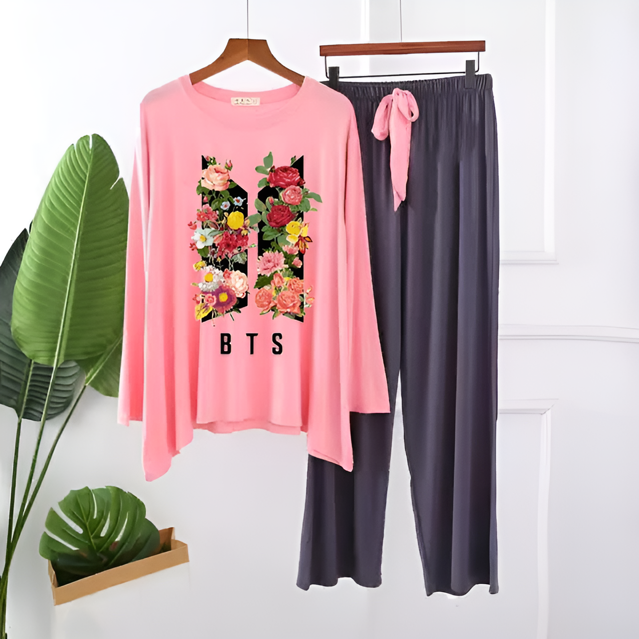 Pink BTS Printed Loungewear