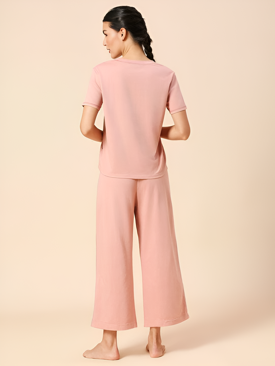 Essential Pink Solid Co-ord set