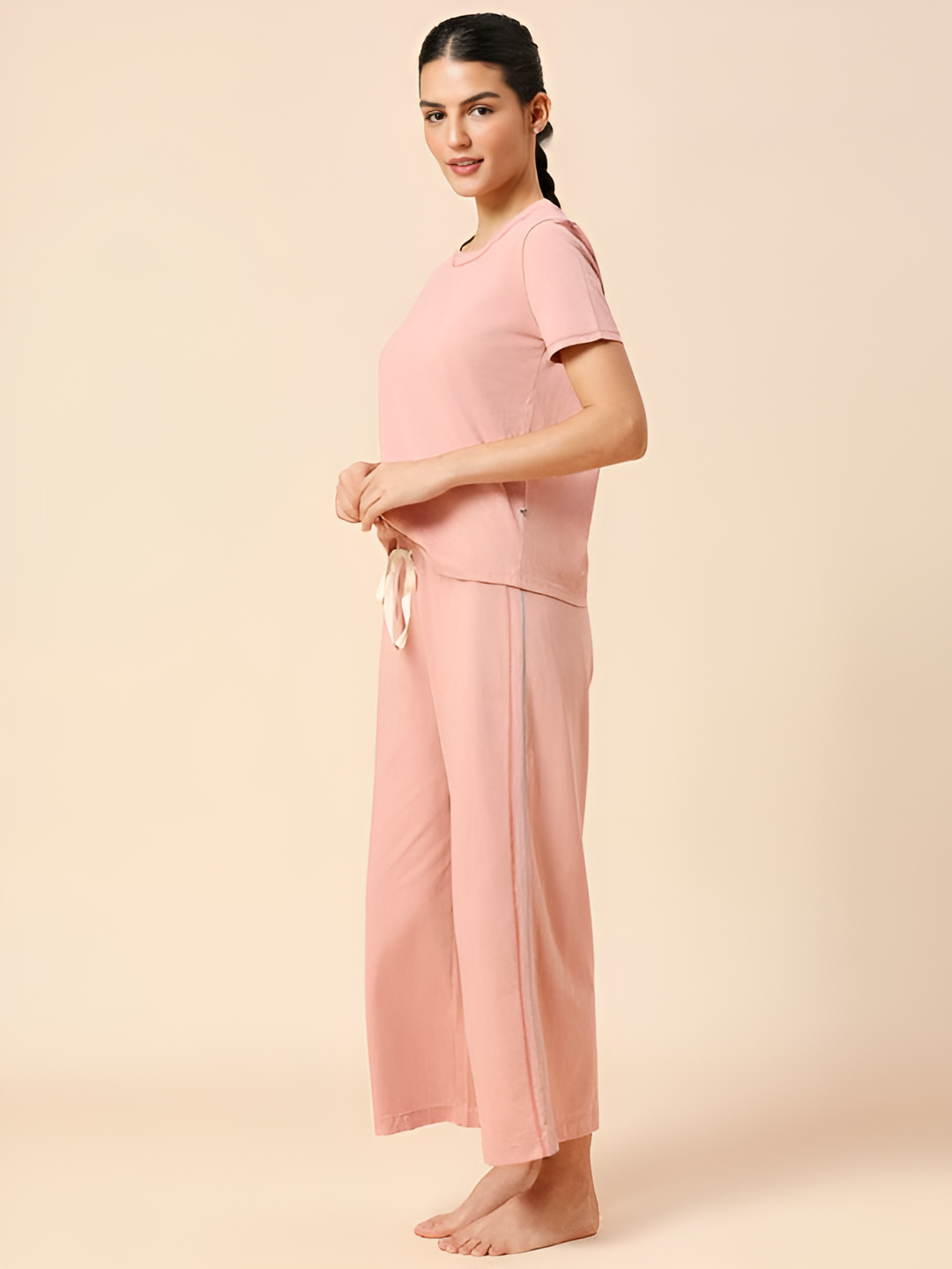 Essential Pink Solid Co-ord set