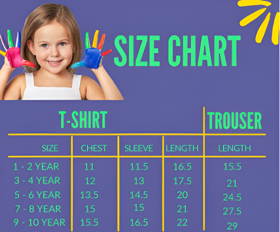 Cute Smile printed Kids Night Suit
