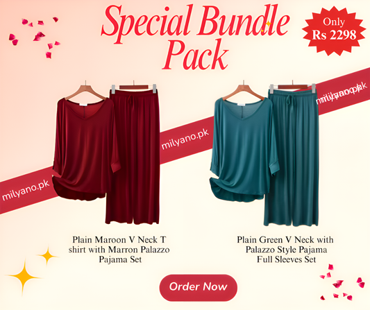 Plain Loungewear Pack of 2 (B)