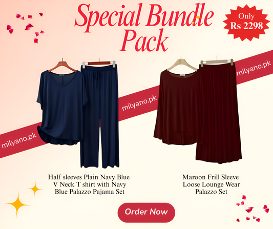 Plain Loungewear Pack of 2 (D)
