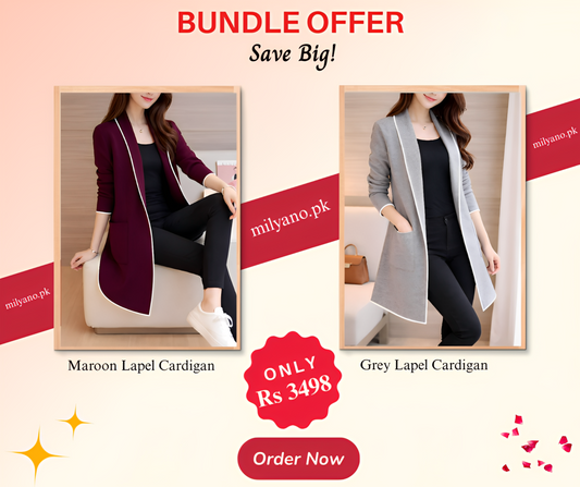 Women Cardigan Pack Of 2 (L)