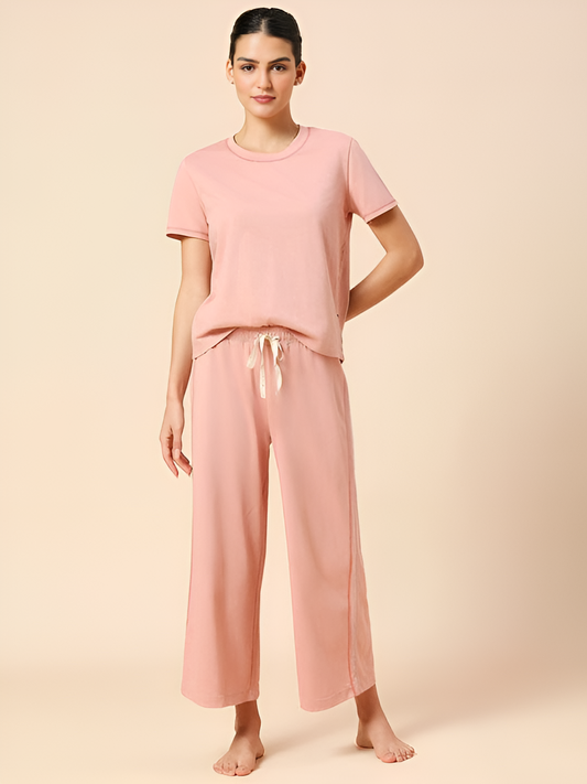 Essential Pink Solid Co-ord set