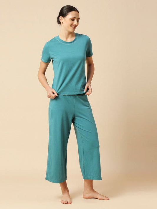Essential Teal Solid Co-ord set