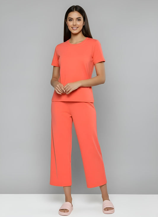 Essential Orange Solid Co-ord set
