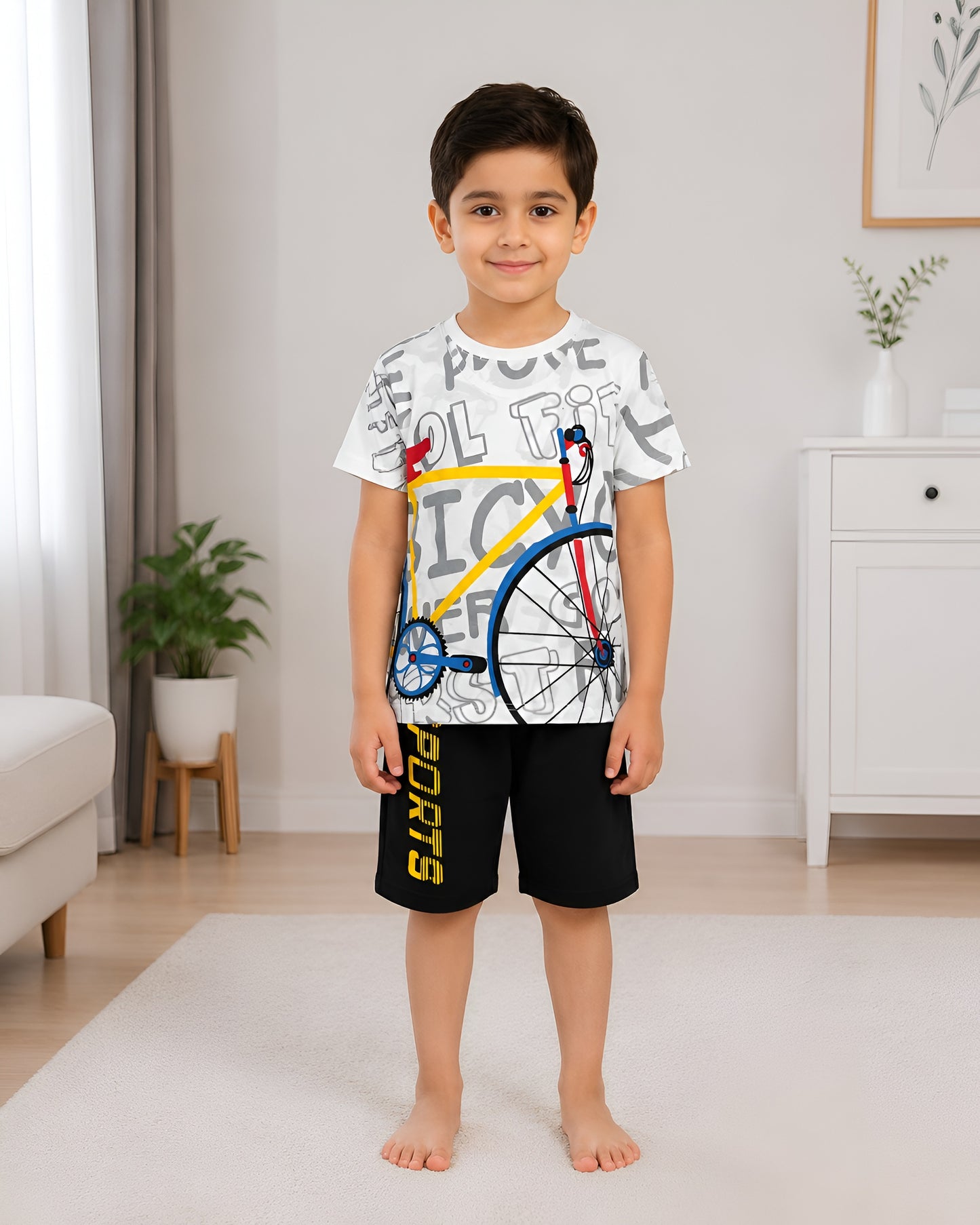 Speed Up Cycle Print Kids wear