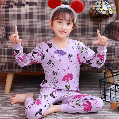 Light Purple Love Printed Kids Wear
