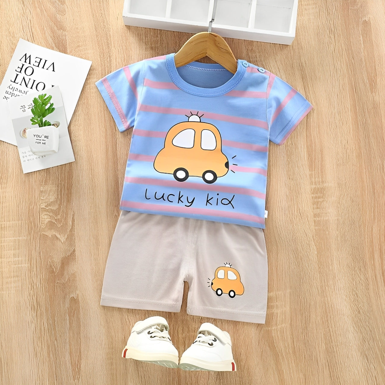 Lucky Kid Car Print kids wear